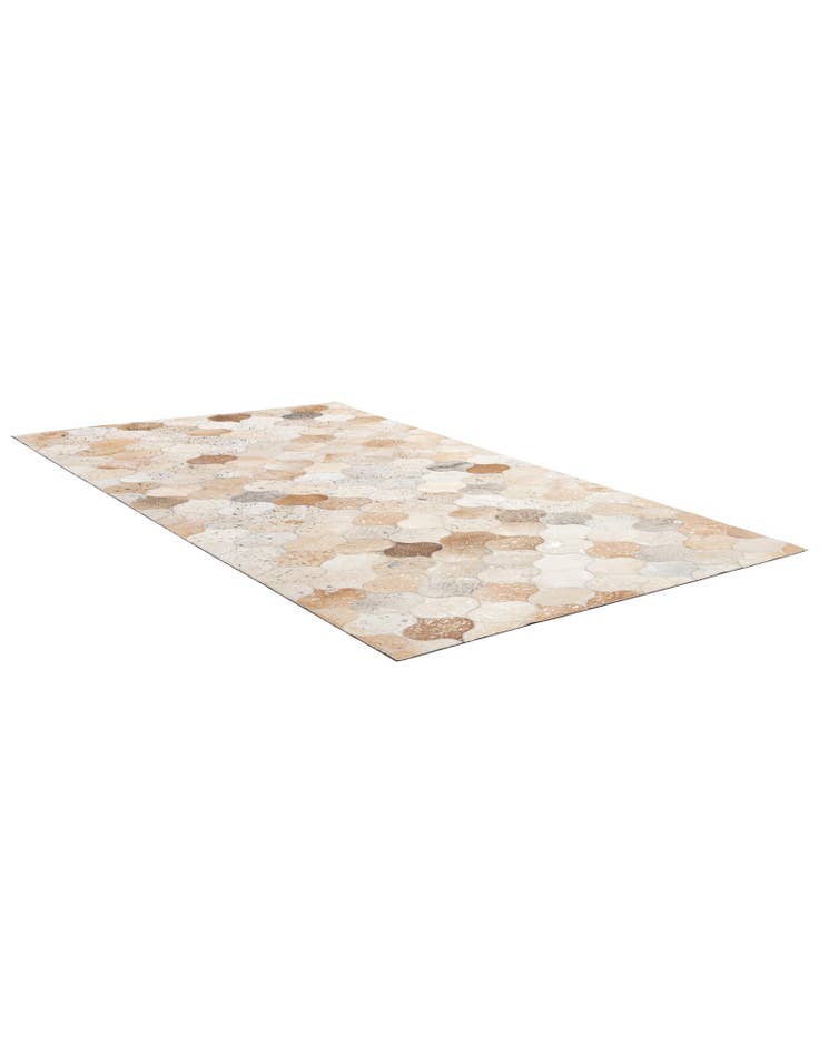 Detail image of 5' 1 x 8' 4 Cowhide - Patchwork Rug