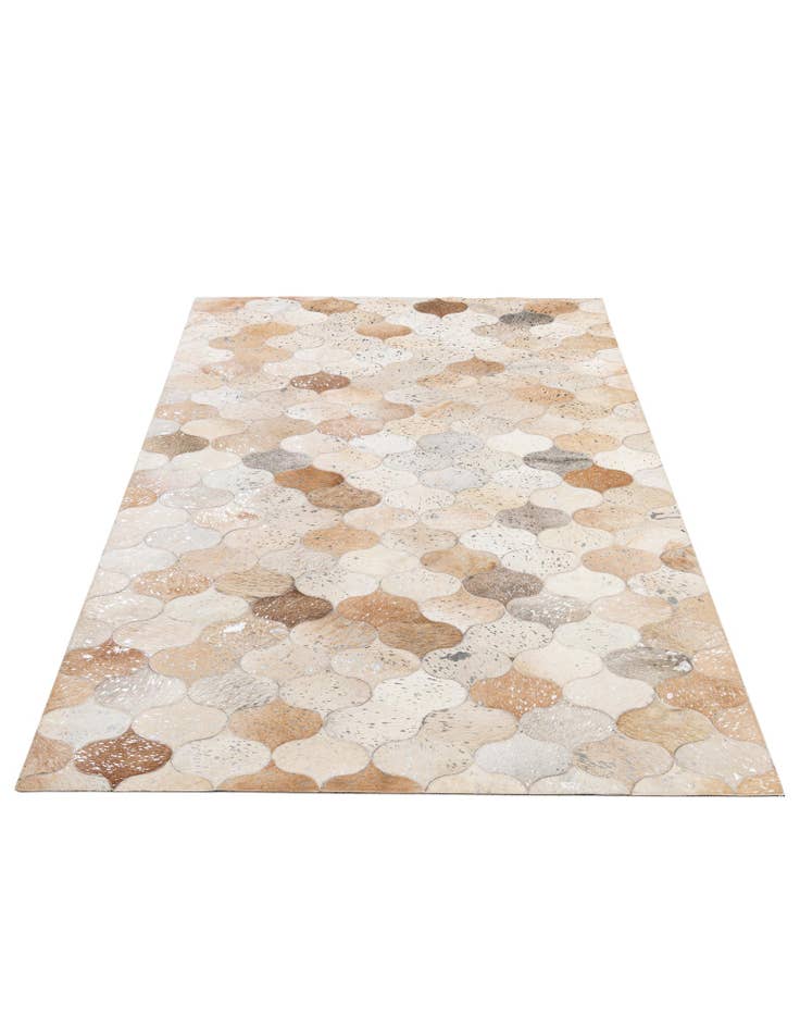 Detail image of 5' 1 x 8' 4 Cowhide - Patchwork Rug