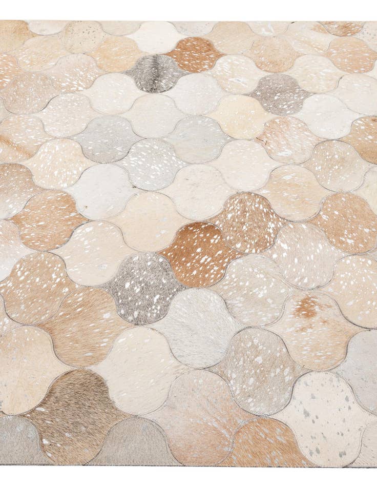 Detail image of 5' 1 x 8' 4 Cowhide - Patchwork Rug