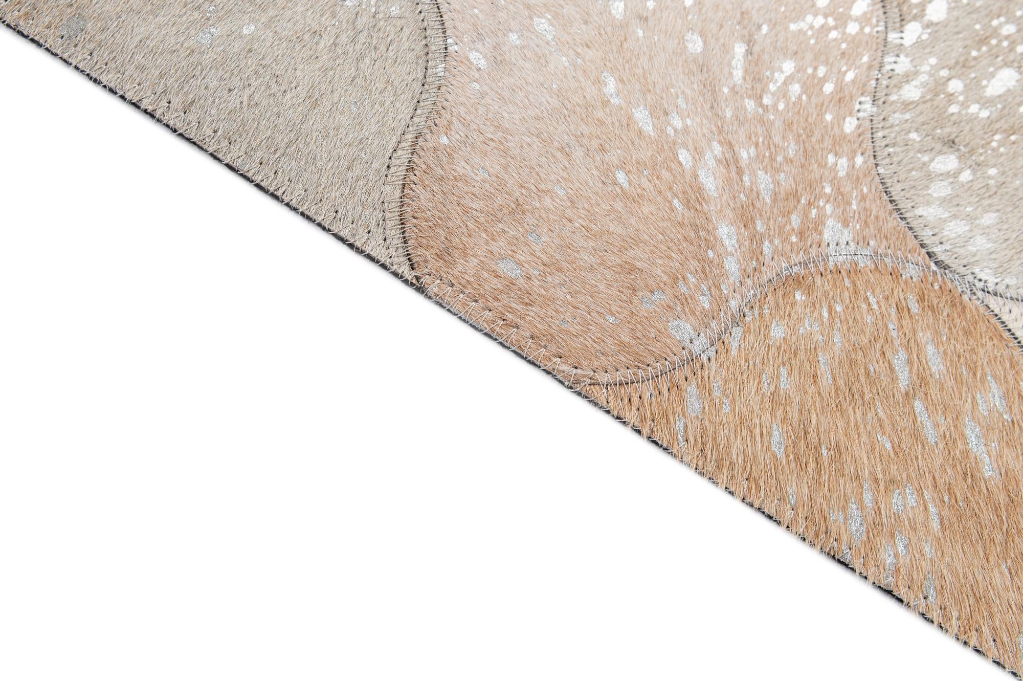5' 1 x 8' 4 Cowhide - Patchwork Rug