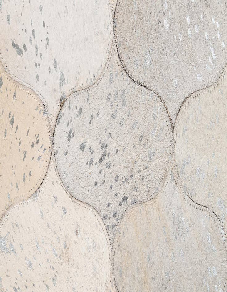 Detail image of 5' 1 x 8' 4 Cowhide - Patchwork Rug