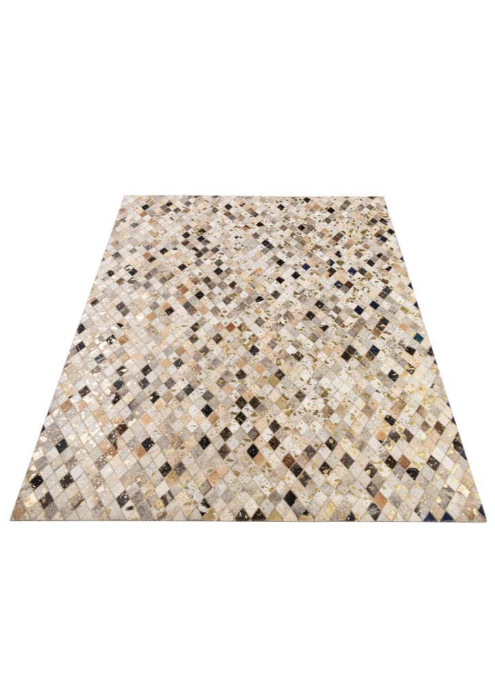 5' 1 x 8' 1 Cowhide - Patchwork Rug