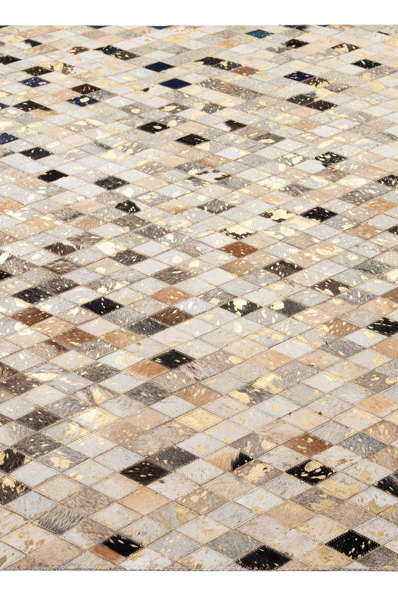 5' 1 x 8' 1 Cowhide - Patchwork Rug