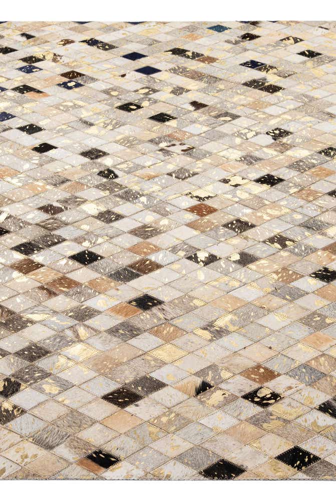 5' 1 x 8' 1 Cowhide - Patchwork Rug