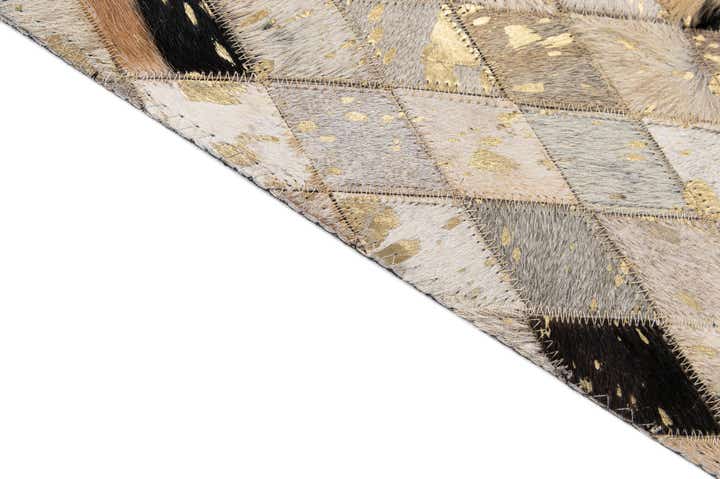 5' 1 x 8' 1 Cowhide - Patchwork Rug