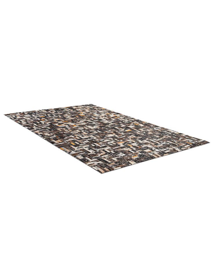 Detail image of 4' 11 x 7' 10 Cowhide - Patchwork Rug