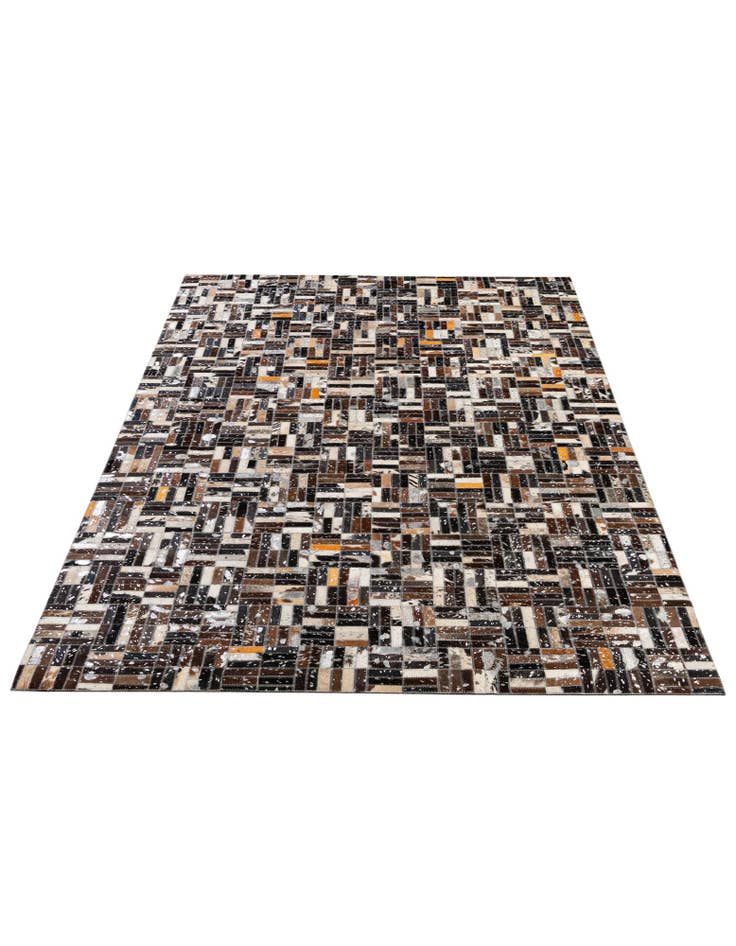 Detail image of 4' 11 x 7' 10 Cowhide - Patchwork Rug