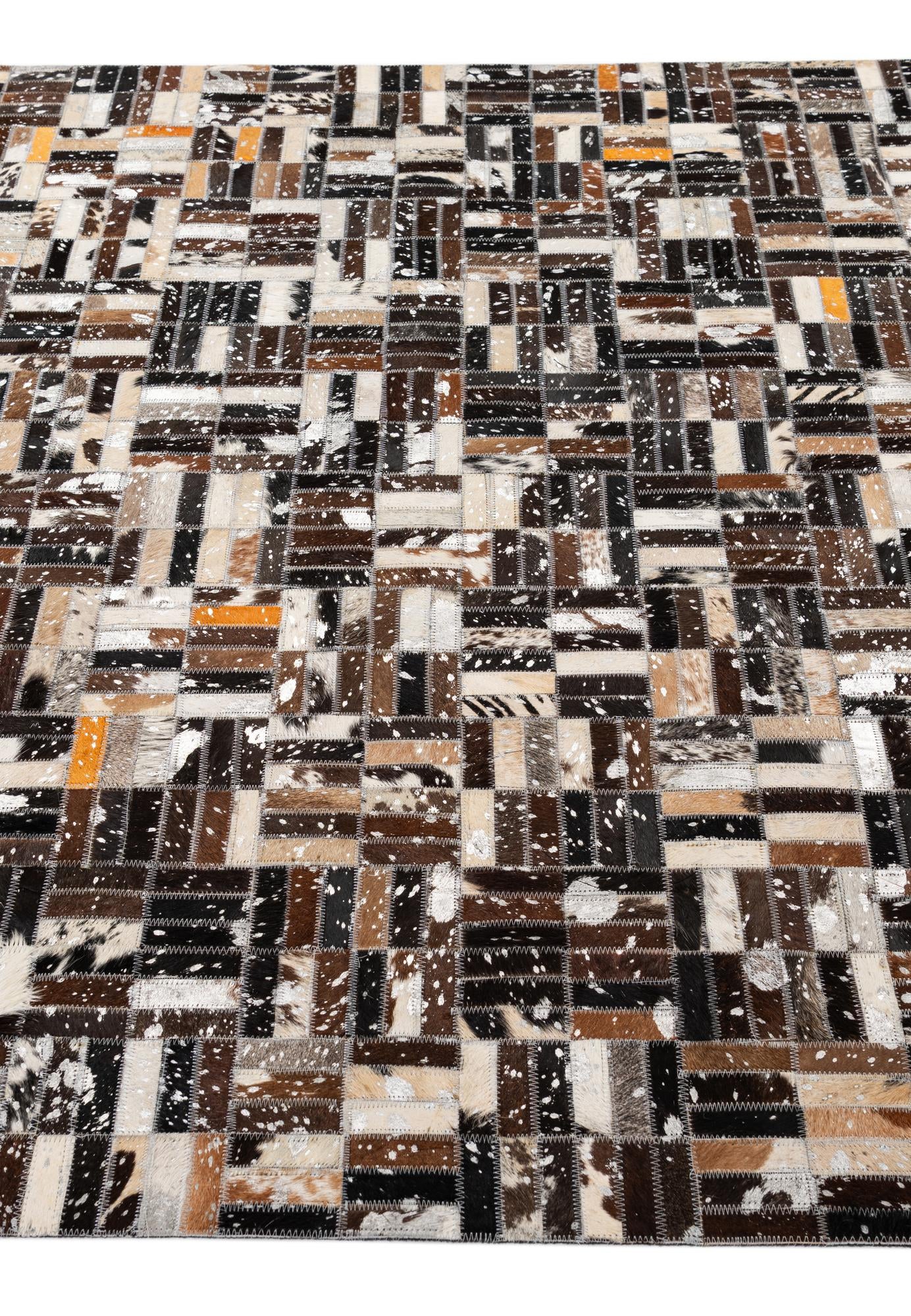 4' 11 x 7' 10 Cowhide - Patchwork Rug