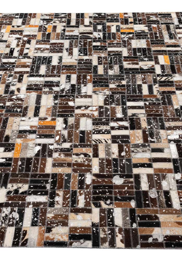 4' 11 x 7' 10 Cowhide - Patchwork Rug