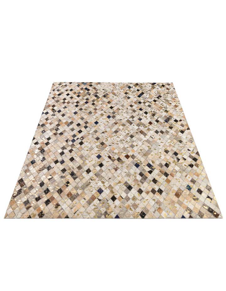 5' 1 x 8' 1 Cowhide - Patchwork Rug