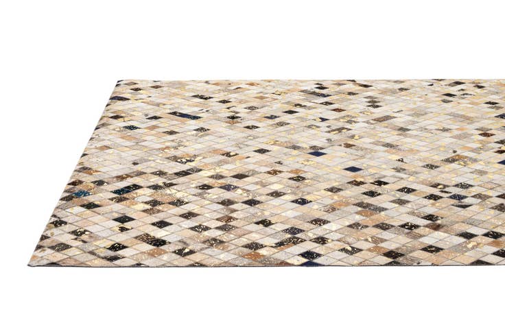 Detail image of 5' 1 x 8' 1 Cowhide - Patchwork Rug