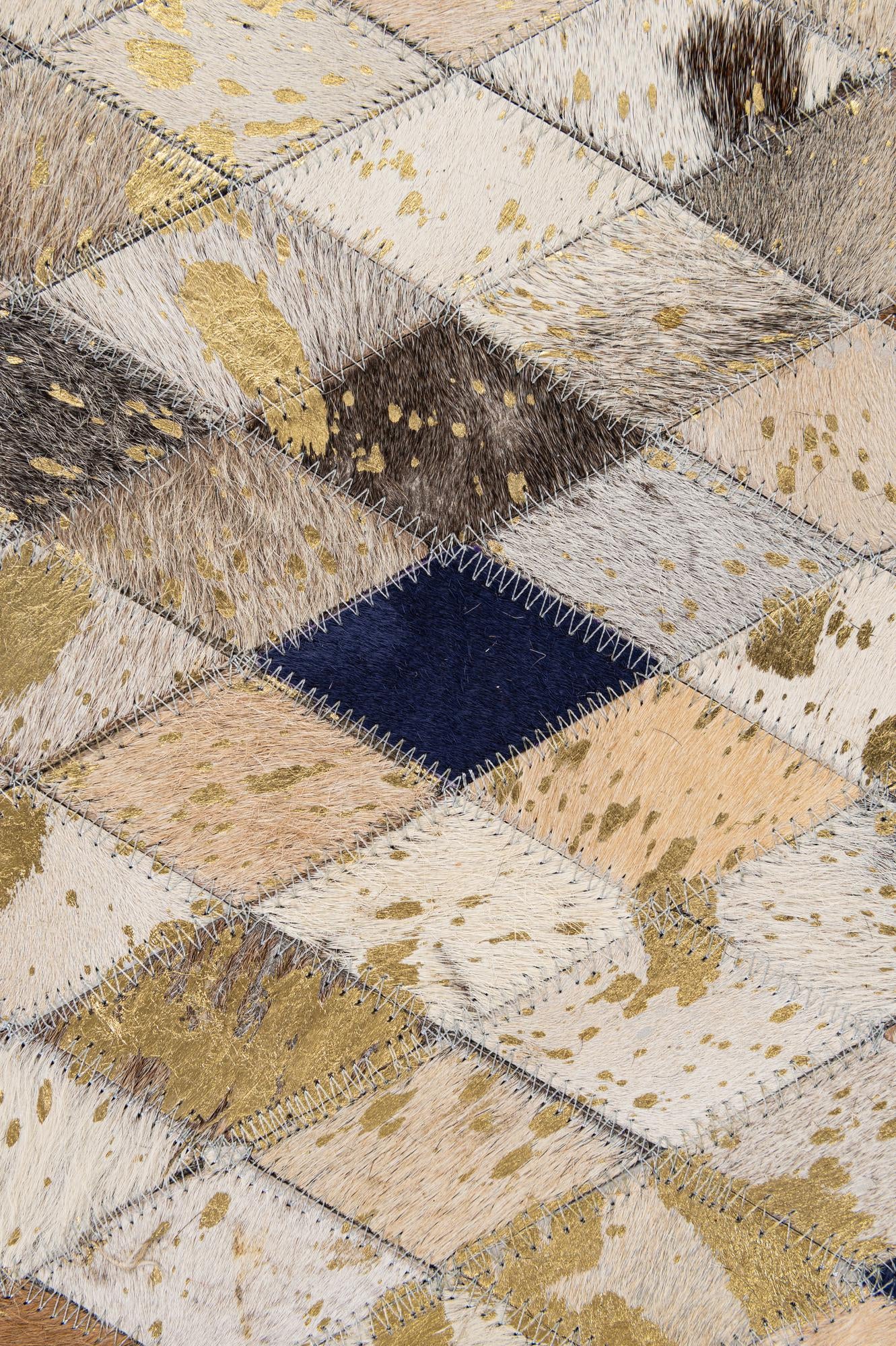 5' 1 x 8' 1 Cowhide - Patchwork Rug