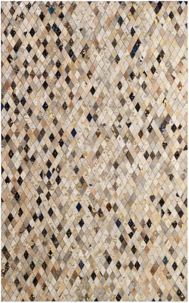 5' 1 x 8' 1 Cowhide - Patchwork Rug
