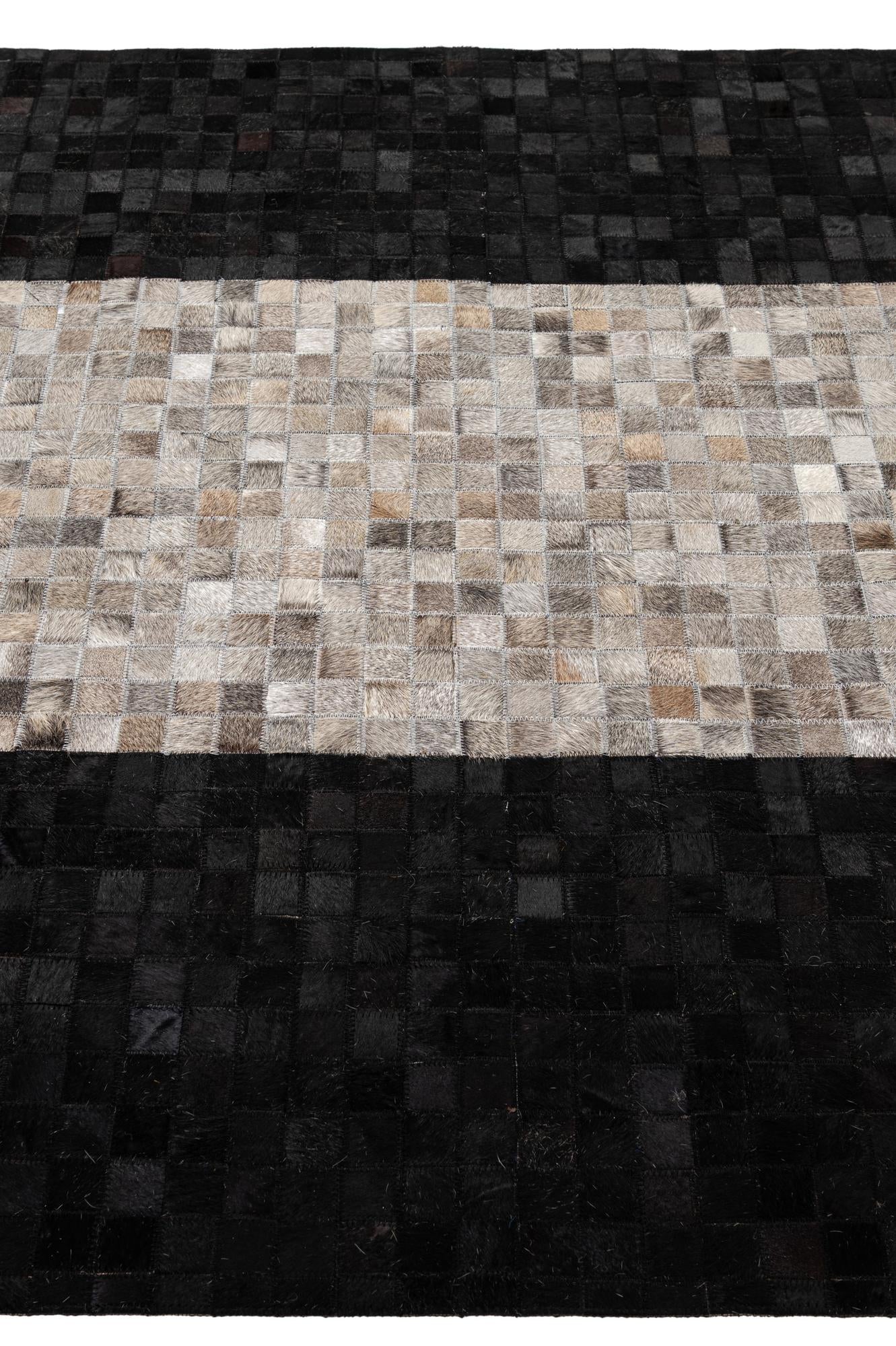 5' x 8' 1 Cowhide - Patchwork Rug