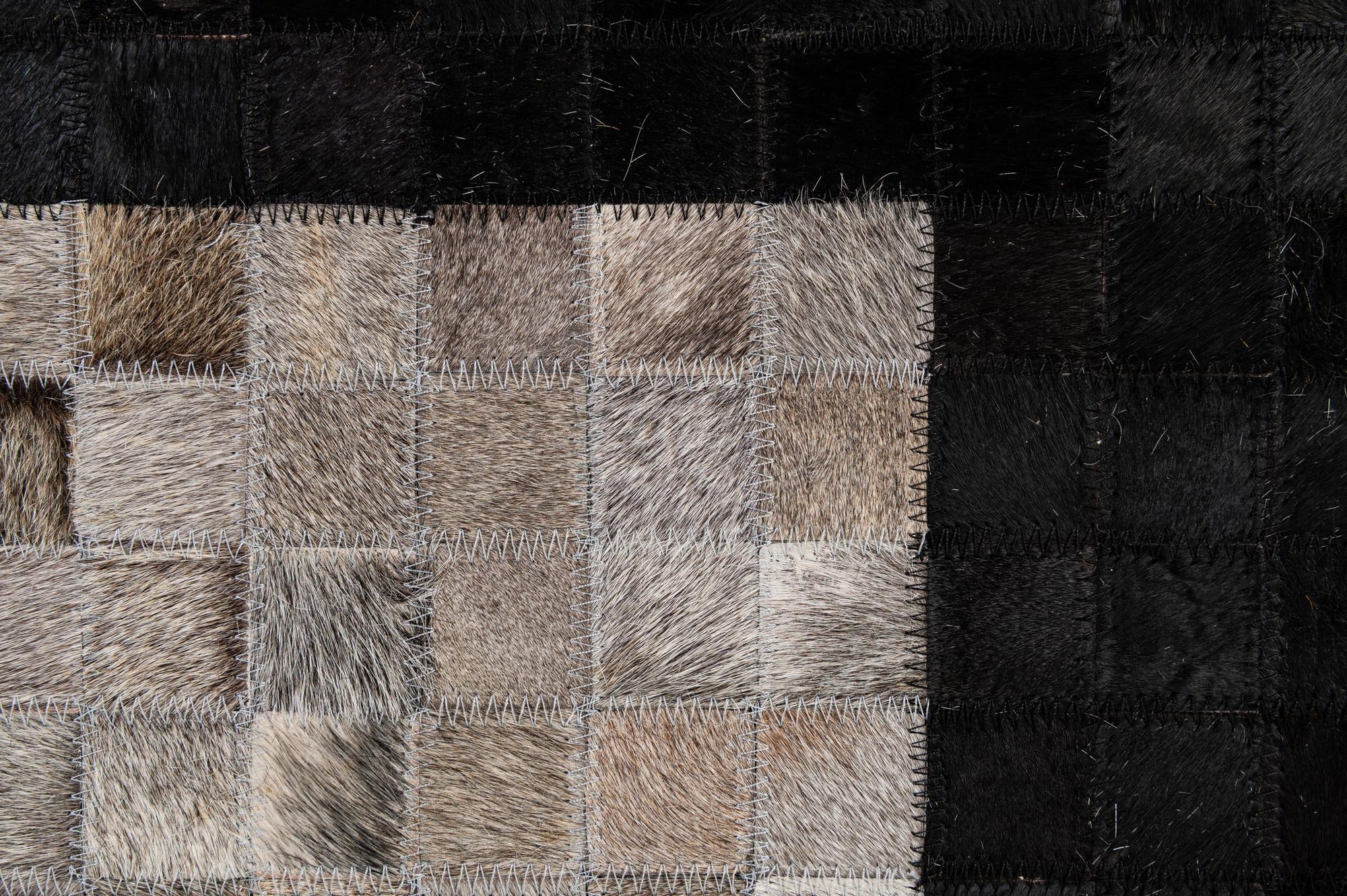 5' x 8' 1 Cowhide - Patchwork Rug