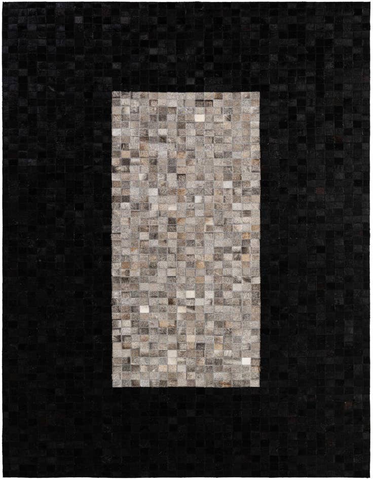 Detail image of 5' x 8' 1 Cowhide - Patchwork Rug