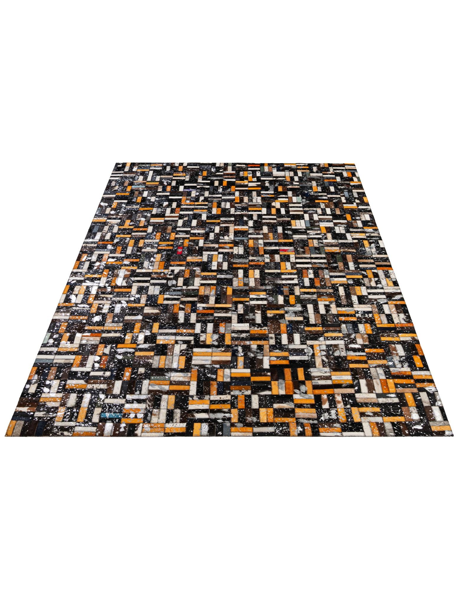 5' 1 x 8' 3 Cowhide - Patchwork Rug