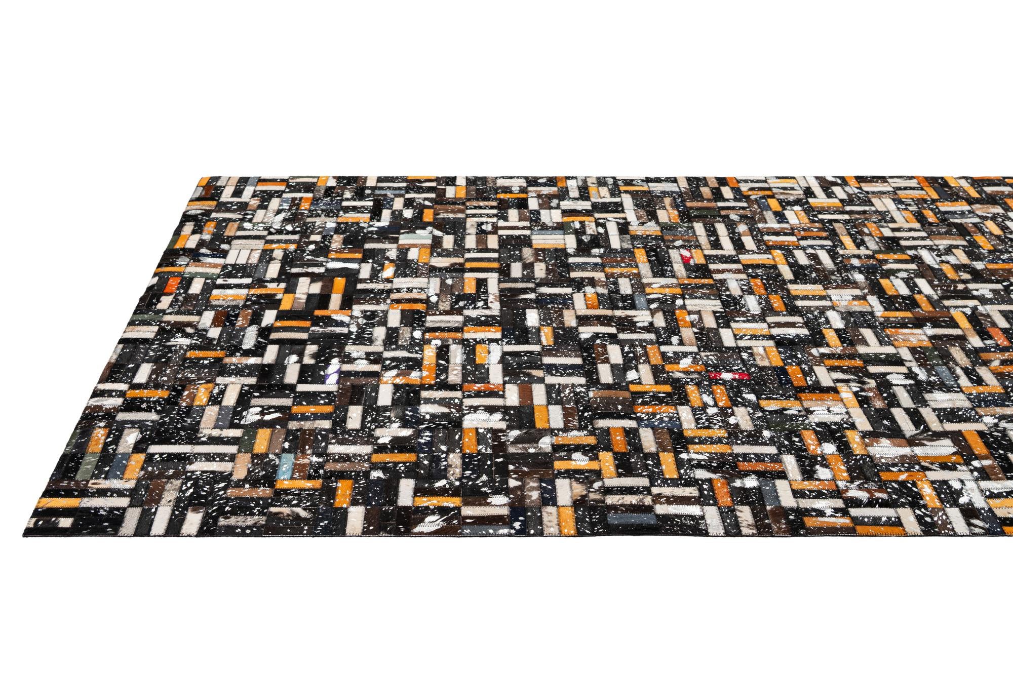 5' 1 x 8' 3 Cowhide - Patchwork Rug