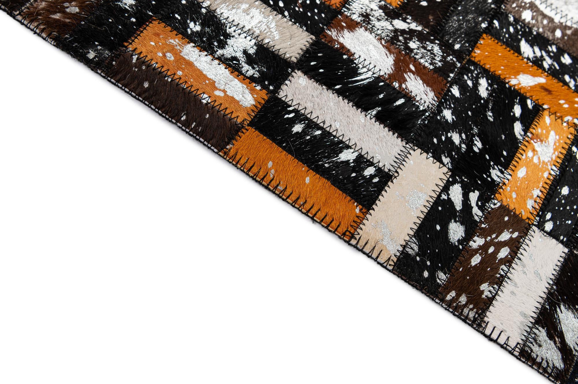 5' 1 x 8' 3 Cowhide - Patchwork Rug