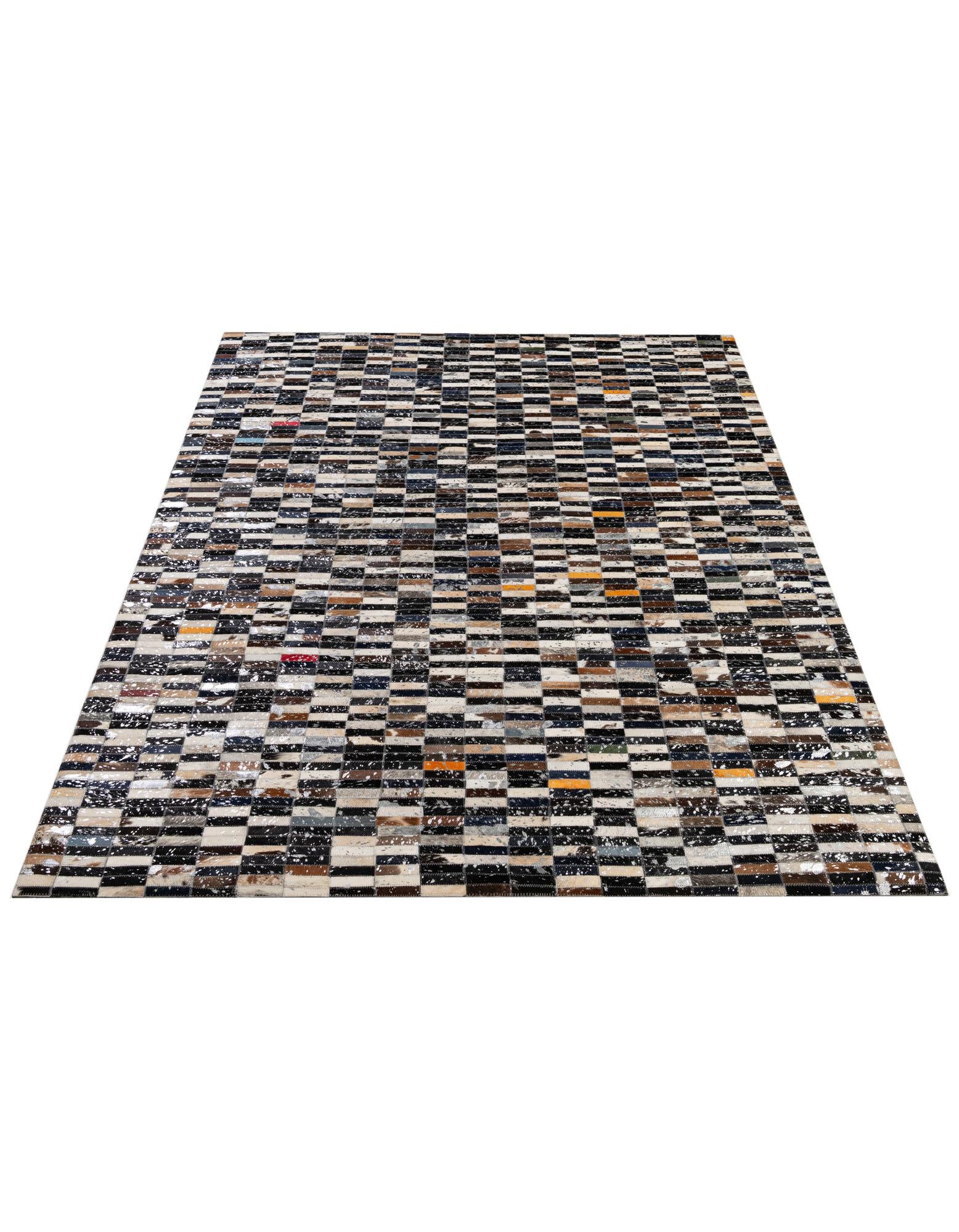 5' 1 x 8' Cowhide - Patchwork Rug