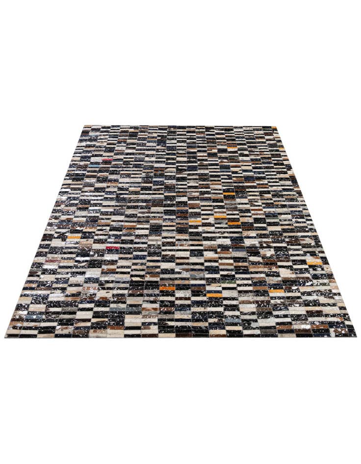 Detail image of 5' 1 x 8' Cowhide - Patchwork Rug