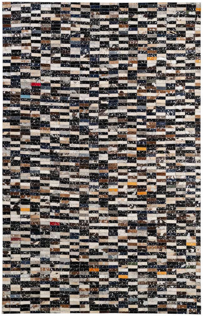 5' 1 x 8' Cowhide - Patchwork Rug