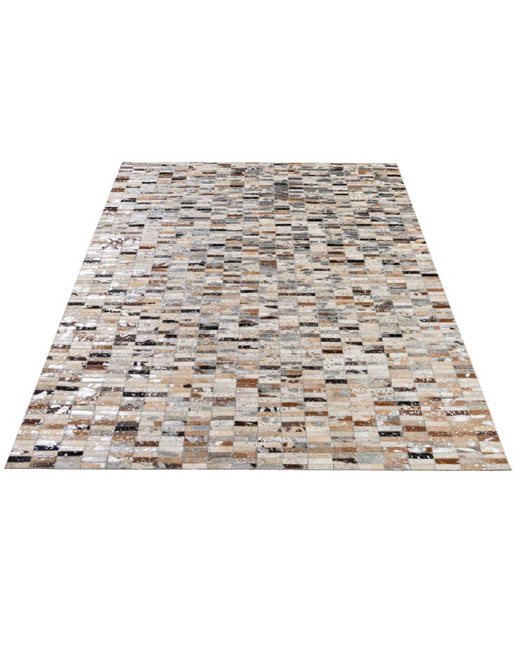 Detail image of 5' 1 x 8' Cowhide - Patchwork Rug