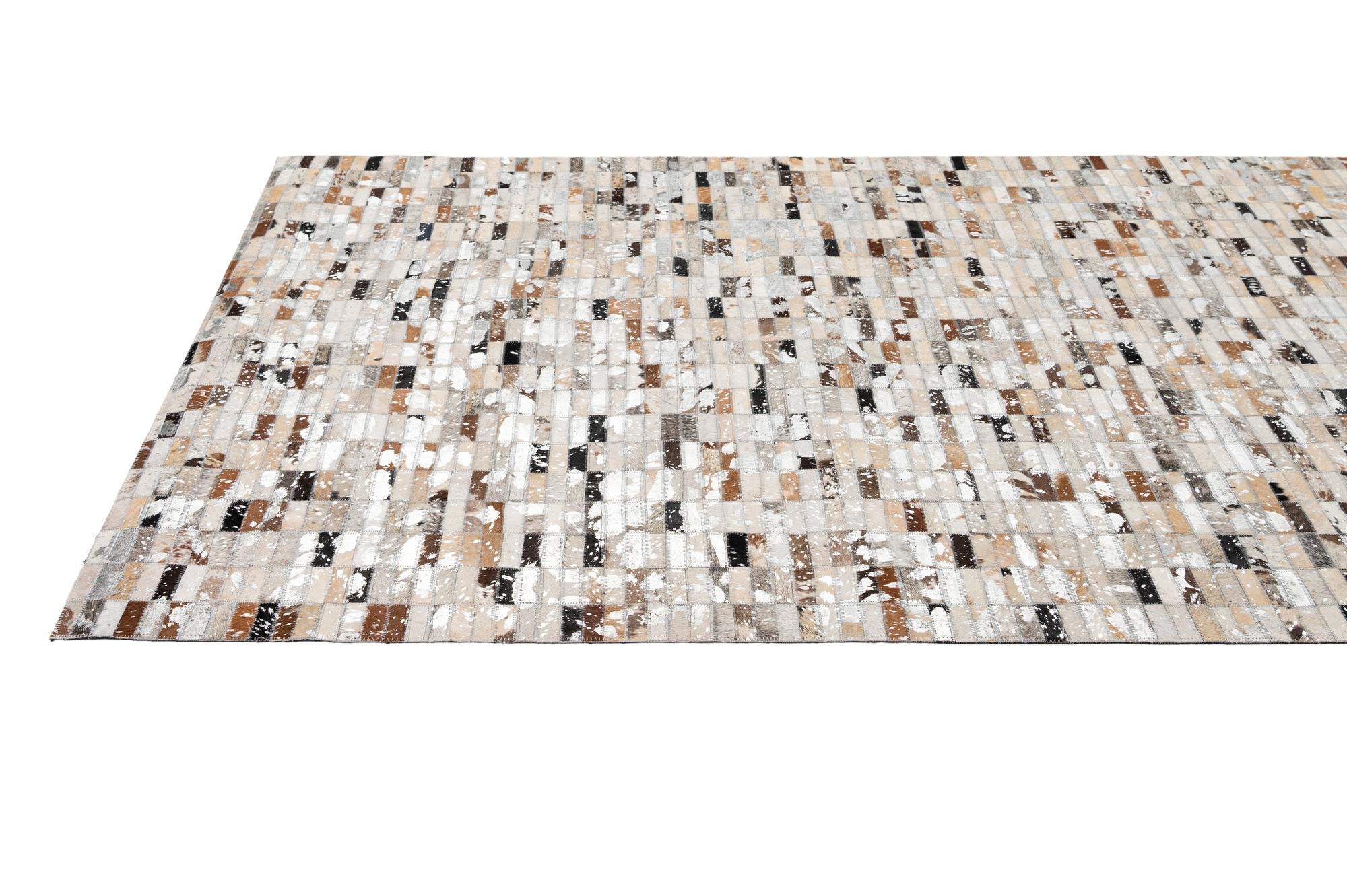 5' 1 x 8' Cowhide - Patchwork Rug