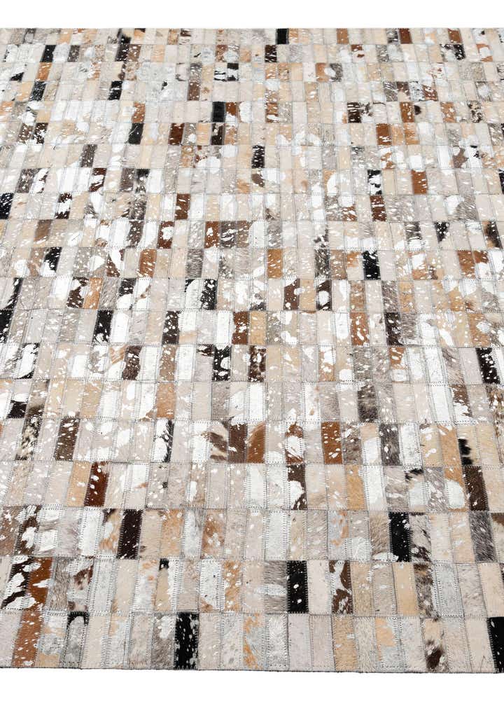 5' 1 x 8' Cowhide - Patchwork Rug