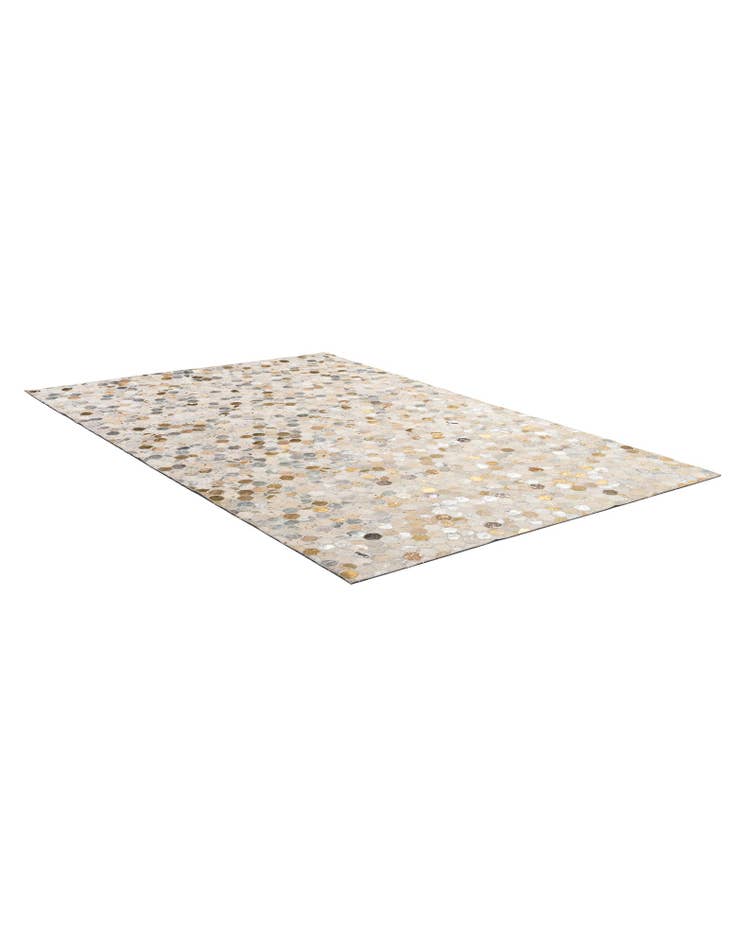 Detail image of 5' 2 x 7' 11 Cowhide - Patchwork Rug