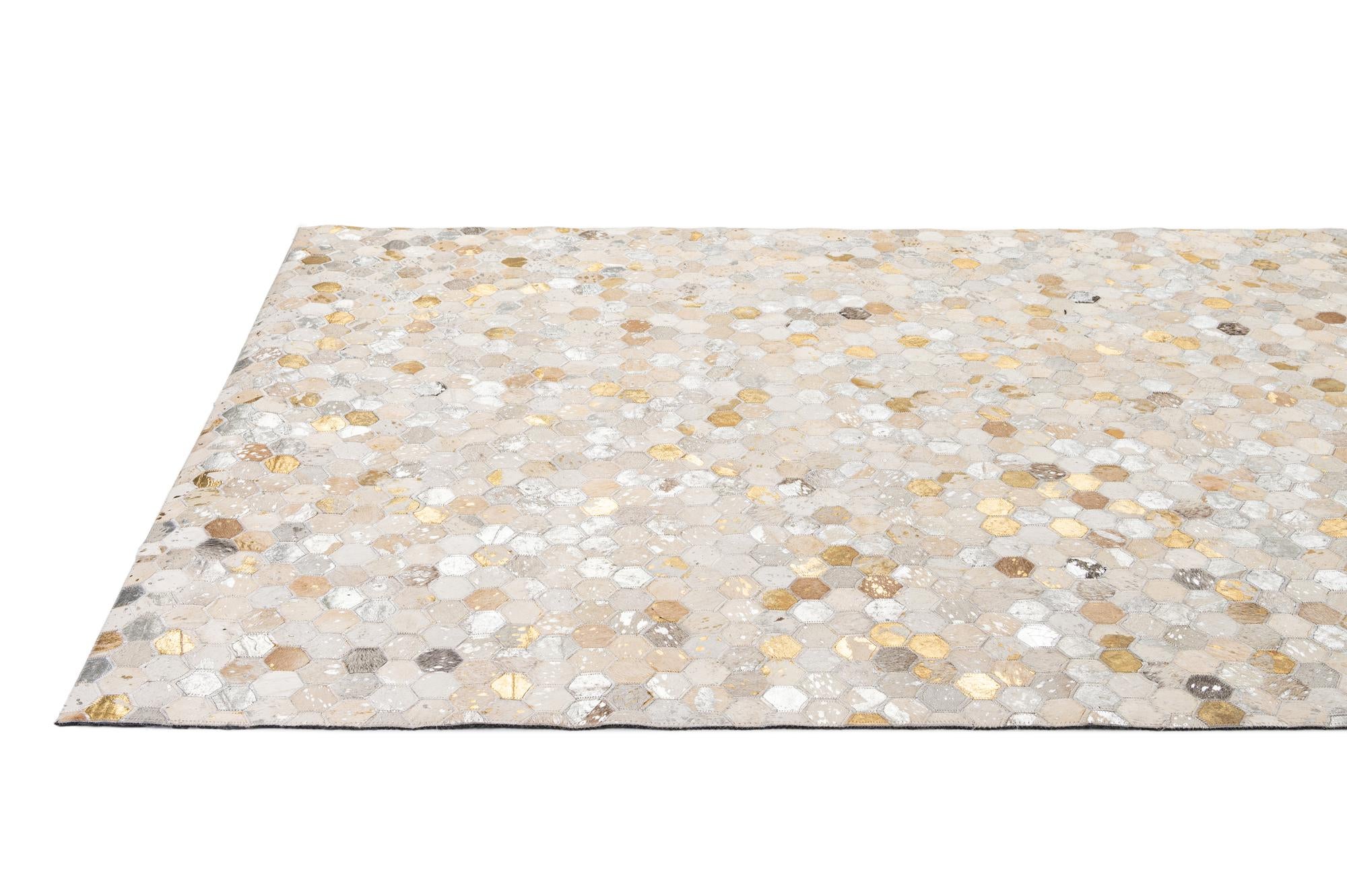 5' 2 x 7' 11 Cowhide - Patchwork Rug