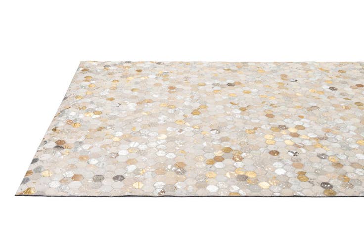 Detail image of 5' 2 x 7' 11 Cowhide - Patchwork Rug