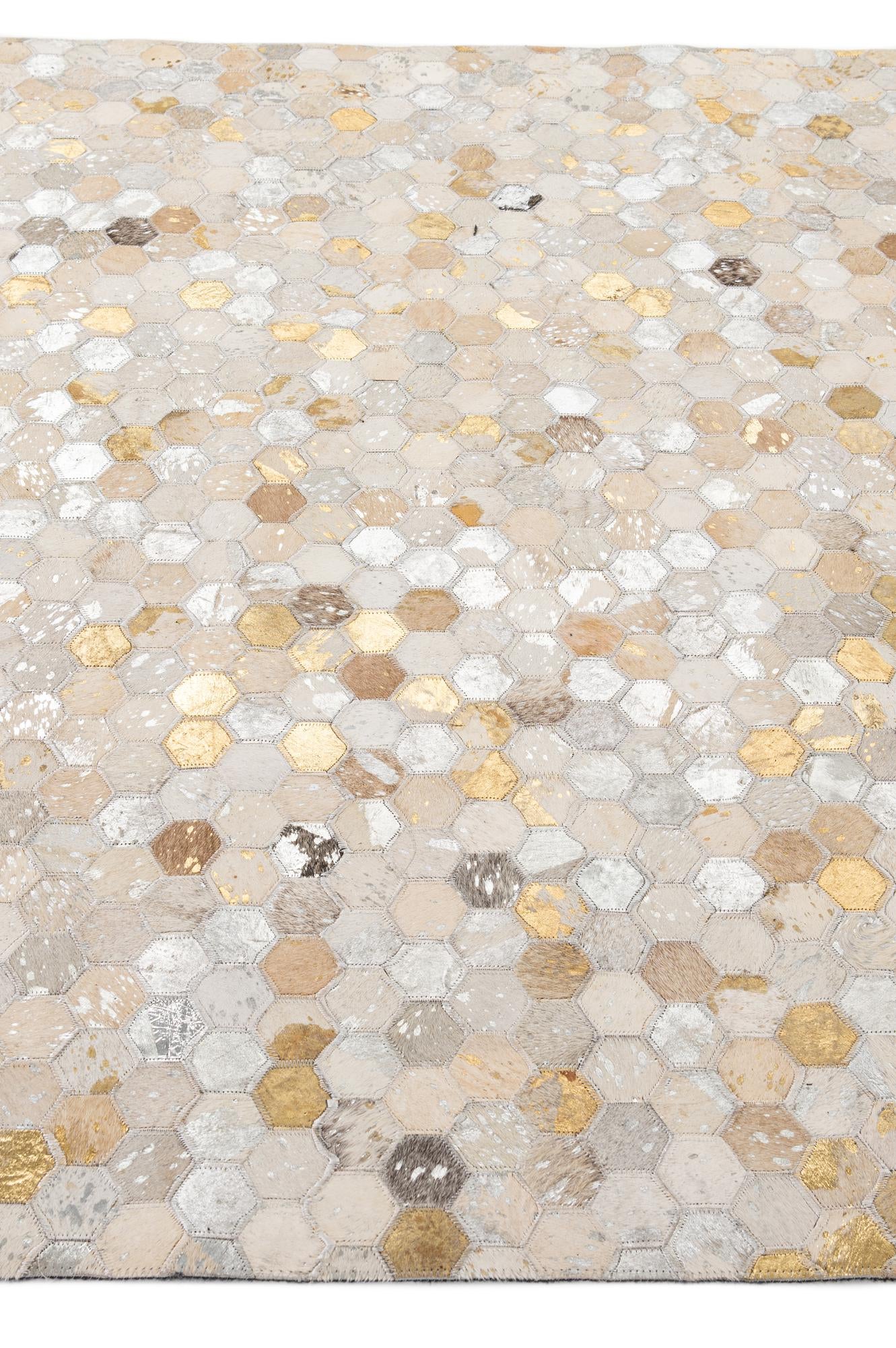 5' 2 x 7' 11 Cowhide - Patchwork Rug