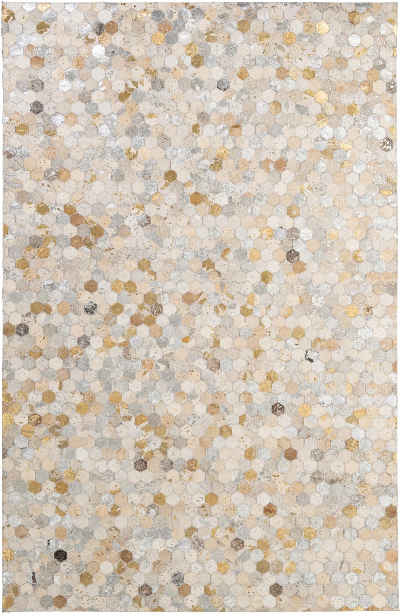 5' 2 x 7' 11 Cowhide - Patchwork Rug