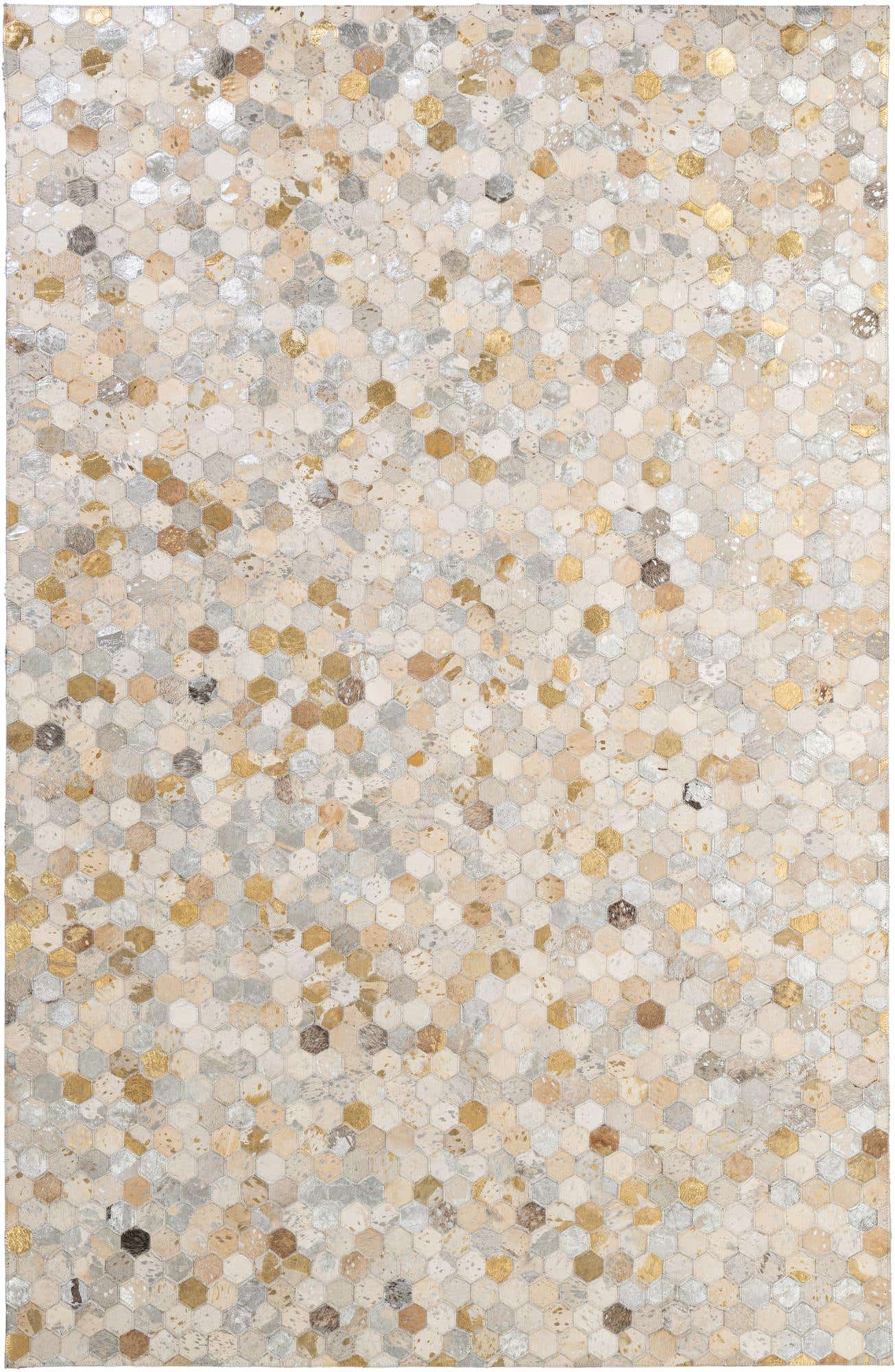 5' 2 x 7' 11 Cowhide - Patchwork Rug