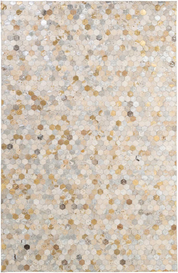 Detail image of 5' 2 x 7' 11 Cowhide - Patchwork Rug