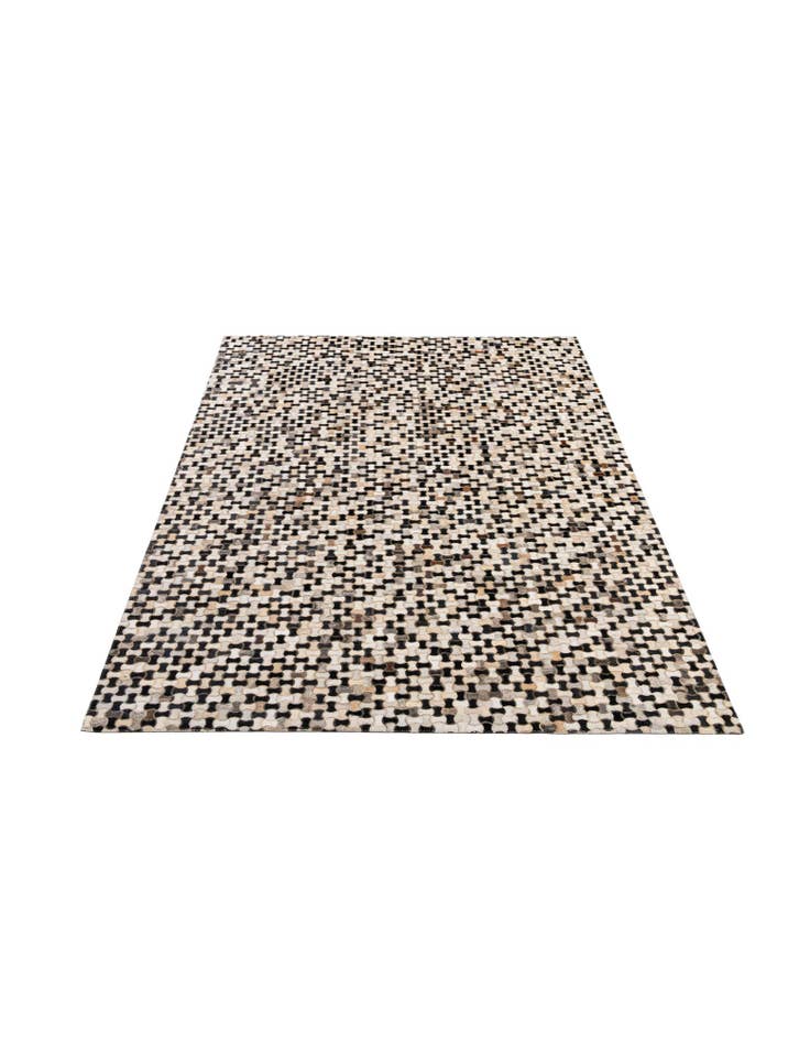 Detail image of 5' 1 x 8' 1 Cowhide - Patchwork Rug