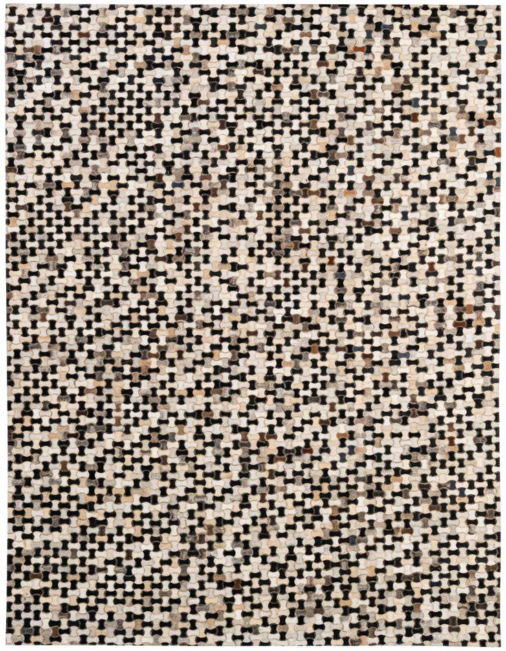 Detail image of 5' 1 x 8' 1 Cowhide - Patchwork Rug