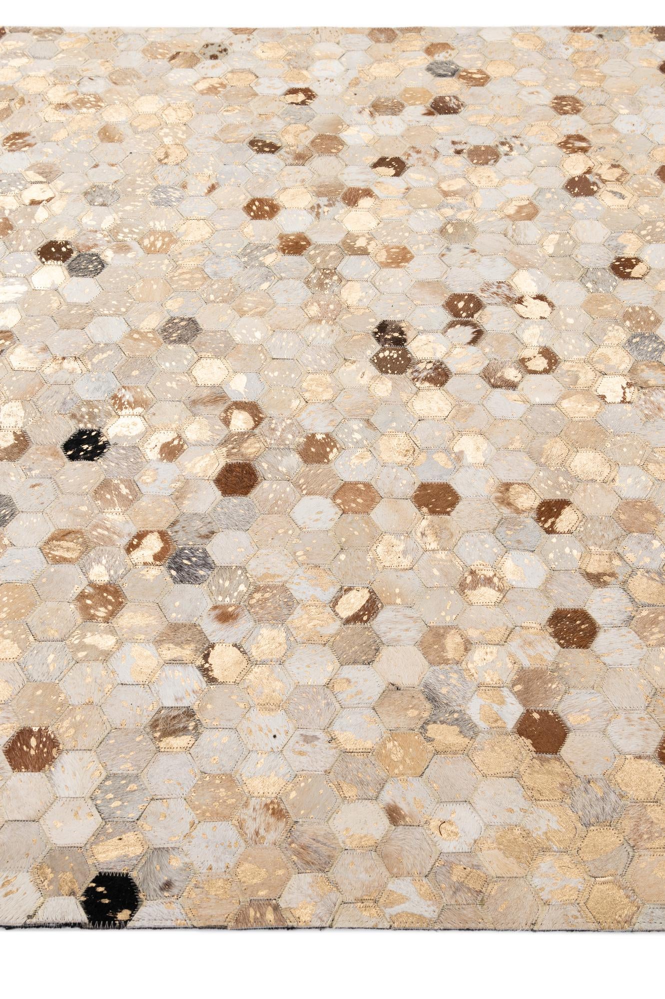 5' 2 x 8' 2 Cowhide - Patchwork Rug