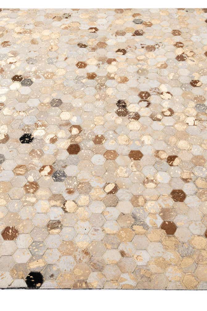 5' 2 x 8' 2 Cowhide - Patchwork Rug