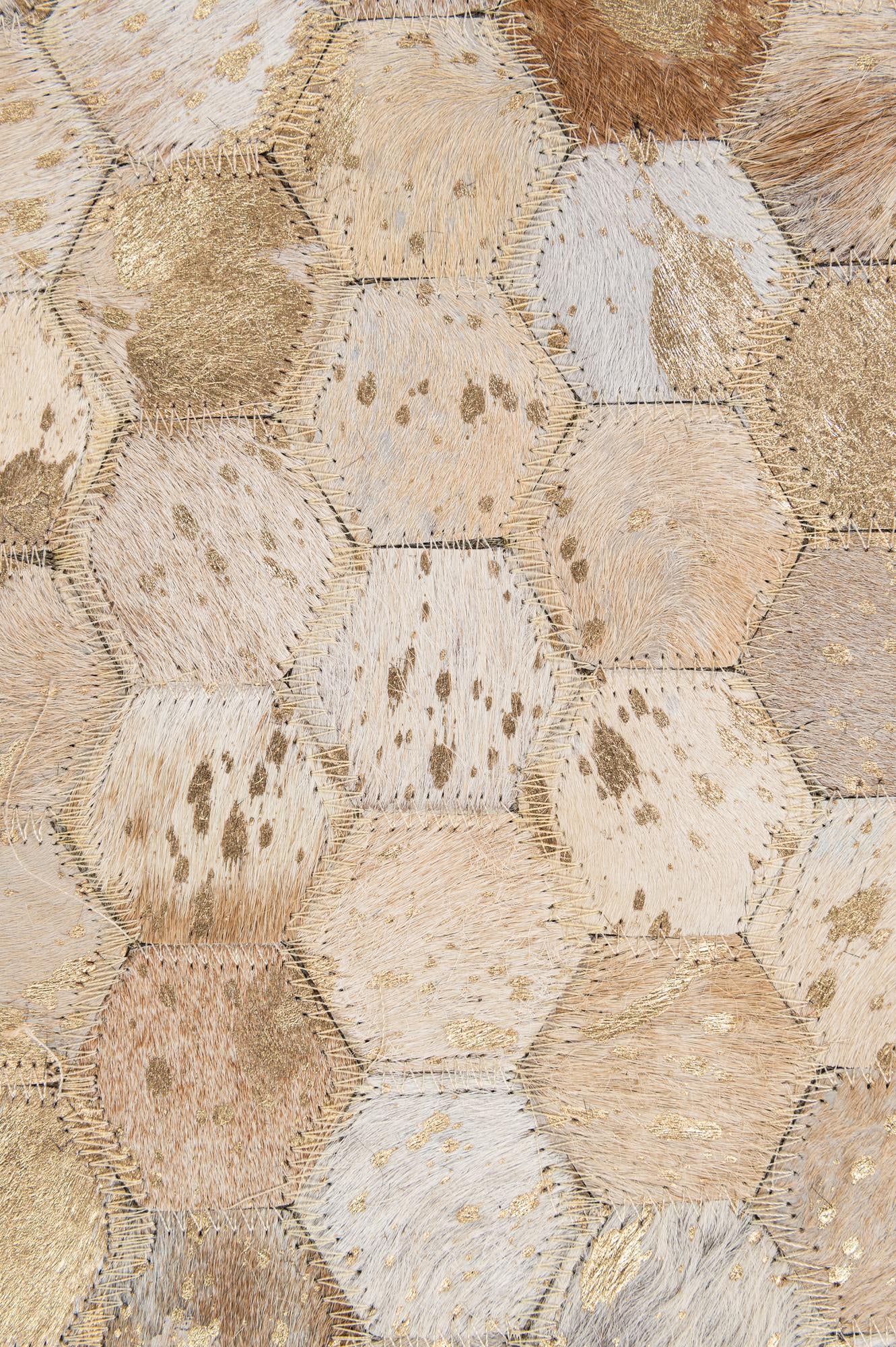 5' 2 x 8' 2 Cowhide - Patchwork Rug