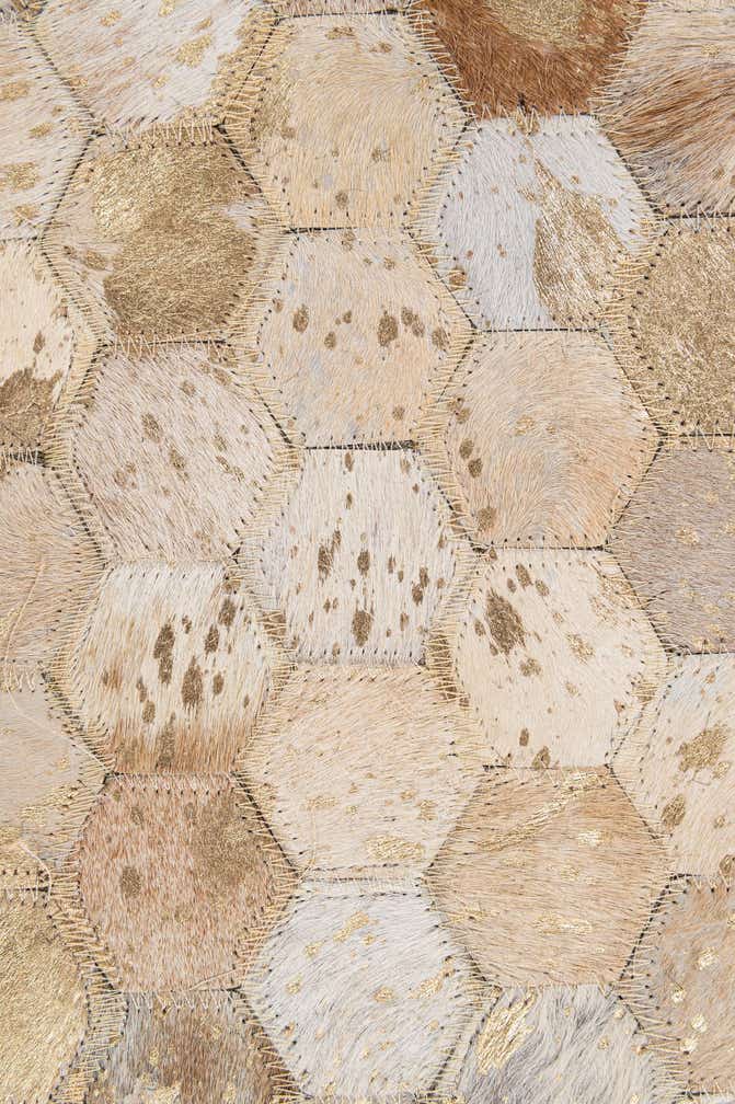 5' 2 x 8' 2 Cowhide - Patchwork Rug