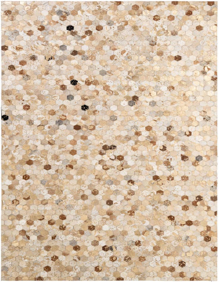 Detail image of 5' 2 x 8' 2 Cowhide - Patchwork Rug