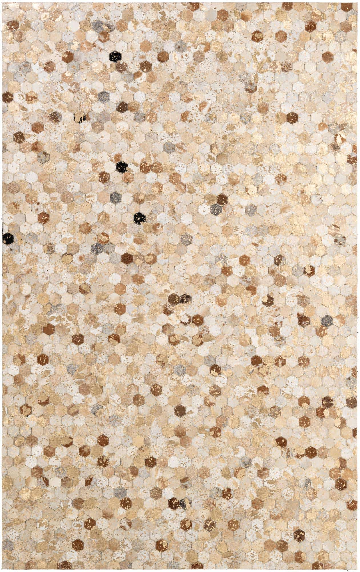 5' 2 x 8' 2 Cowhide - Patchwork Rug