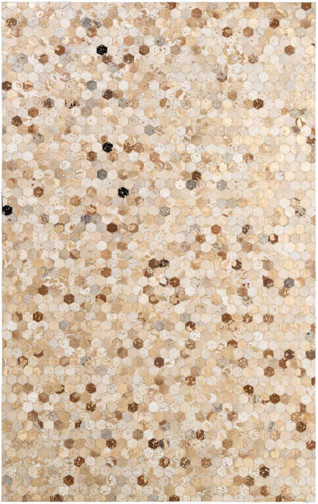 5' 2 x 8' 2 Cowhide - Patchwork Rug