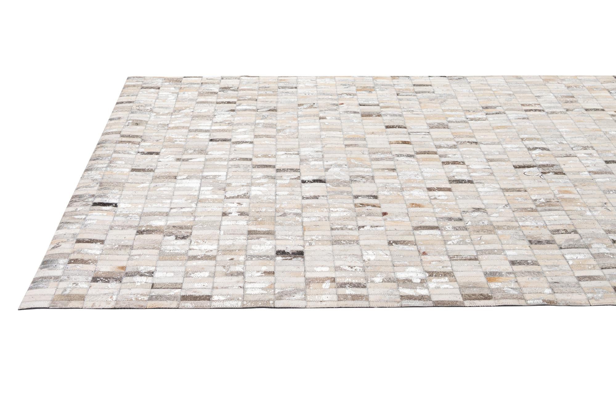 5' 3 x 8' 3 Cowhide - Patchwork Rug