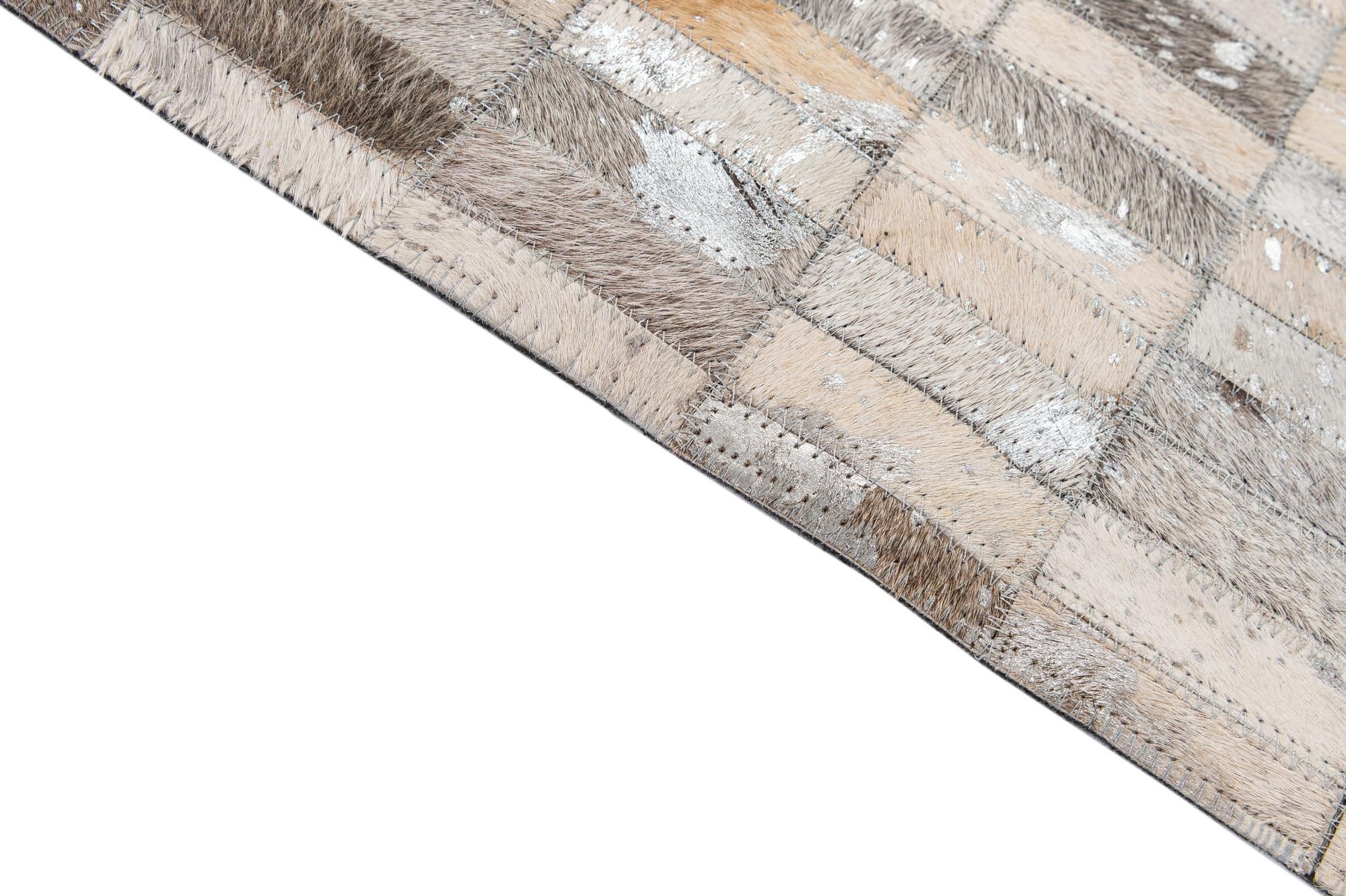 5' 3 x 8' 3 Cowhide - Patchwork Rug