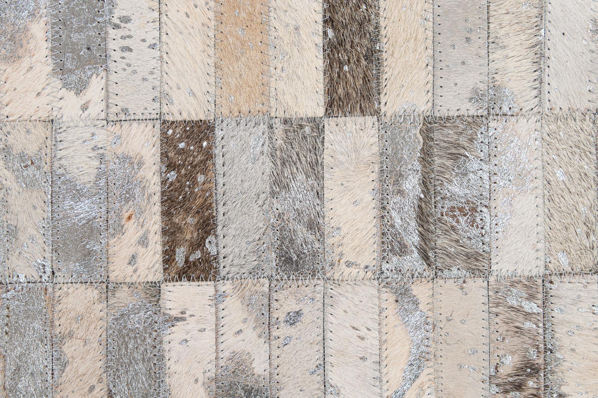 5' 3 x 8' 3 Cowhide - Patchwork Rug