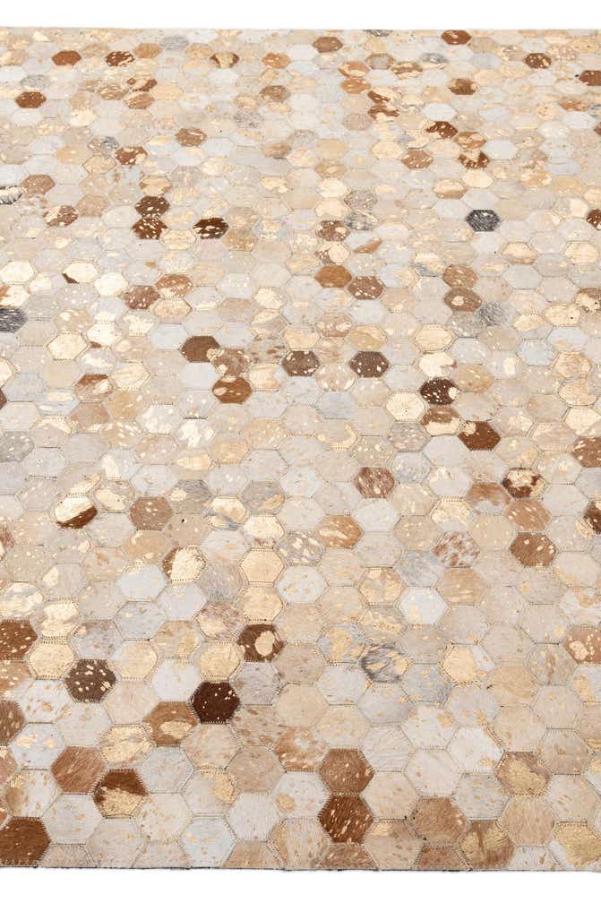 5' 2 x 8' 3 Cowhide - Patchwork Rug