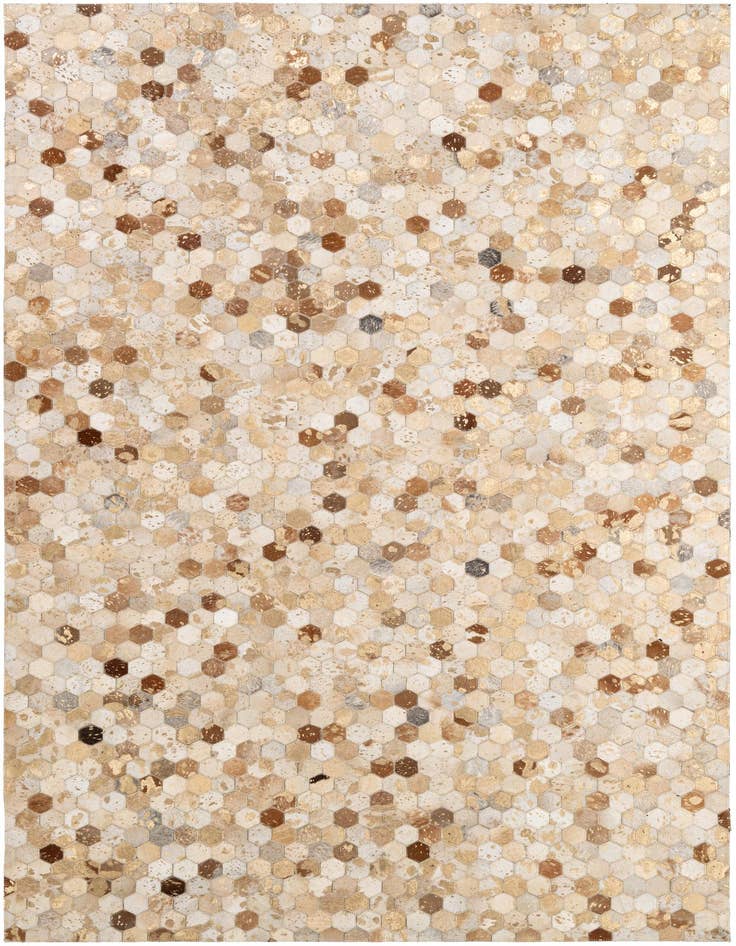 Detail image of 5' 2 x 8' 3 Cowhide - Patchwork Rug